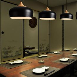 Lampes suspendues minimalistes E27, abat-jour en aluminium, luminaire décoratif, diamètre 30cm