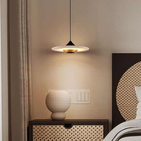 Lampe à suspension murale minimaliste en pierre de nuage, vent silencieux, luminaire décoratif d'intérieur, idéal pour une chambre à coucher, un Restaurant, un Bar ou une Table