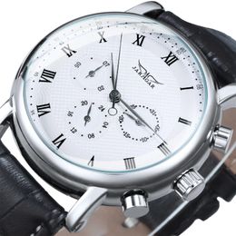 Montre minimaliste hommes automatique mode montres mécaniques hommes marque de luxe bracelet en cuir montre-bracelet classique Zegarek Meski