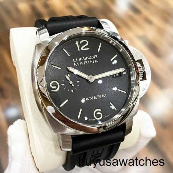 Montre de poignet minimaliste Panerai Automatique mécanique Swiss Watch Men's Steel Date Affichage étanché