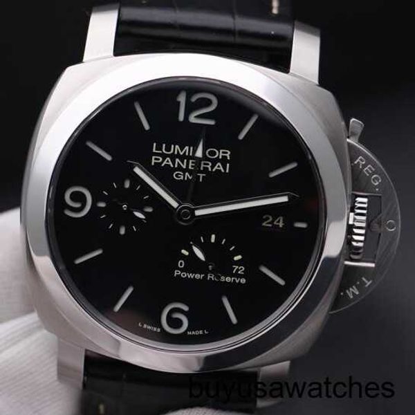 Montre de poignet minimaliste Panerai Luminor Series PAM00321 Automatique Mécanique pour hommes montre 44 mm montre la réserve d'alimentation de montre