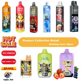 minimale bestelling 10 stuks randm 7k 9k bladerdeeg digitale 12k box vapme 7k 9k 12k 12k pro trekjes Wegwerp E-sigaretten met geverifieerde code Mesh Coil Device Vape Pen pod gratis verzending