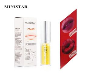 MINISTAR Lips Maximizer 3D Brillo de labios Volumen Plumper Hidratante Brillo de labios Moda Maquillaje profesional Aceite de menta de jengibre 5ml2277898