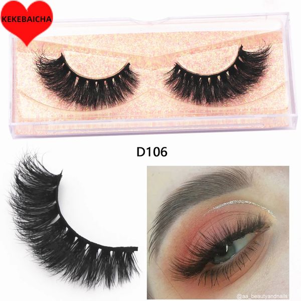 Cils de vison 3d cheveux réels faux naturels épais longs durables cils des yeux moelleux faux maquillage cils beauté 240420