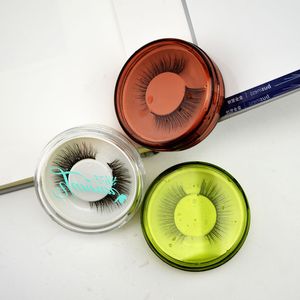 Boîte à cils en vison boîtes à cils transparentes boîte à cils en plastique boîte à cils vide boîte de rangement