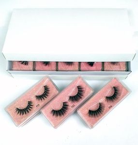 Cils de vison des cils entiers 10 styles 3D faux cils de visons naturels épais faux cils mec maquillage faux lashes extension en bulk2444807