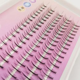 Wimpers wimpers wimpers wimpers eerwerk natuurlijke lange barbie sandwich individuele lash single cluster 8-12 mm gemengd zachte vijf rijen zelftransplantatie