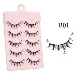 Maquillage faux cils faux cils vison cils cils Net rouge fée faux cils 009 cils aiguisés COS petits démon styles