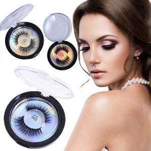 28 styles vison cils 3D protéine de soie vison faux cils longue durée cils maquillage naturel Laser boîte ronde emballage