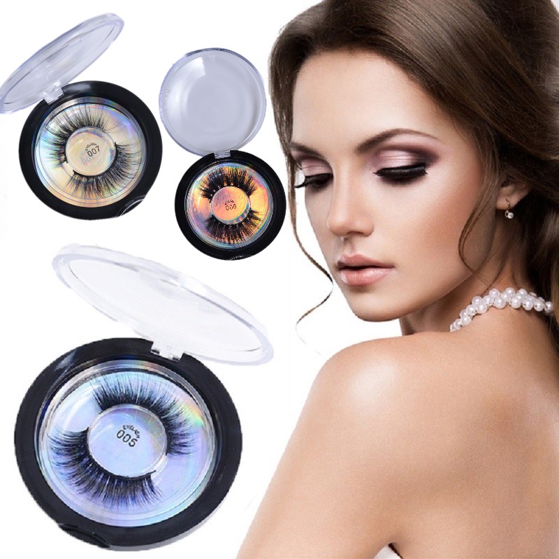 28 أنماط مينك رموش 3D البروتين الحريري المنك رموش زائفة طويلة الأمد يدوم Lash Natural Makeup Round Box Packaging