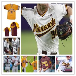Jersey de béisbol personalizado de Minnesota Golden Gophers - Diseño de poliéster duradero de colores personalizados