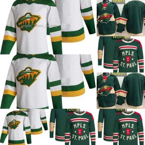 Maillots de hockey du Minnesota Wild 21 Brandon Duhaime 46 Jared Spurgeon 38 Ryan Hartman 58 Mason Shaw 18 Jor Dan Greenway 80 Pavel Novak 57 Dakot 47 1379 6547