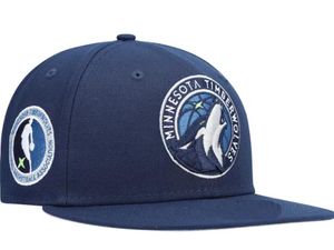 Minnesota''Timberwolves''ball Caps 2023-24 Fashion Champions Baseball Snapback Mannen Vrouwen Zonnehoed Borduren Lente Zomer Cap Groothandel Strapback Pet a5