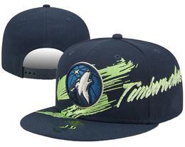 Minnesota''Timberwolves''Ball Caps Casquette 2023-24 unisex moda algodón gorra de béisbol snapback sombrero hombres mujeres sombrero para el sol bordado primavera verano gorra al por mayor a1