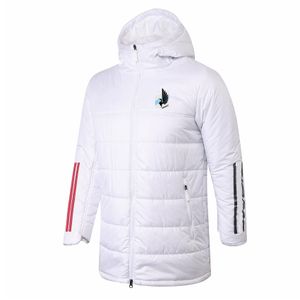 Minnesota United FC Herren-Daunenparkas, Winter-Pre-Match-Kapuzenmantel, Winter-Baumwollmantel, durchgehender Reißverschluss, Freizeit, Sport, Outdoor, warmes Sweatshirt