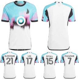 Minnesota United Soccer 28 Mender Garcia Jerseys AMARILLA FRAGAPANE TAPIAS HLONGWANE VALENTIN LOD REYNOSO DIBASSY ARRIAGA TRAPP Voetbalshirt Kits 2023 2024