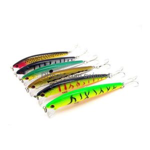 Minnow lokt metaal inktvis harde goederen voor het vissen Luminous Swimbait Sea River Shad Wobbler Trollen Vissen Lure Drop levering Dh5qp