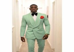 Mint Green PROM Men Suits Occasion