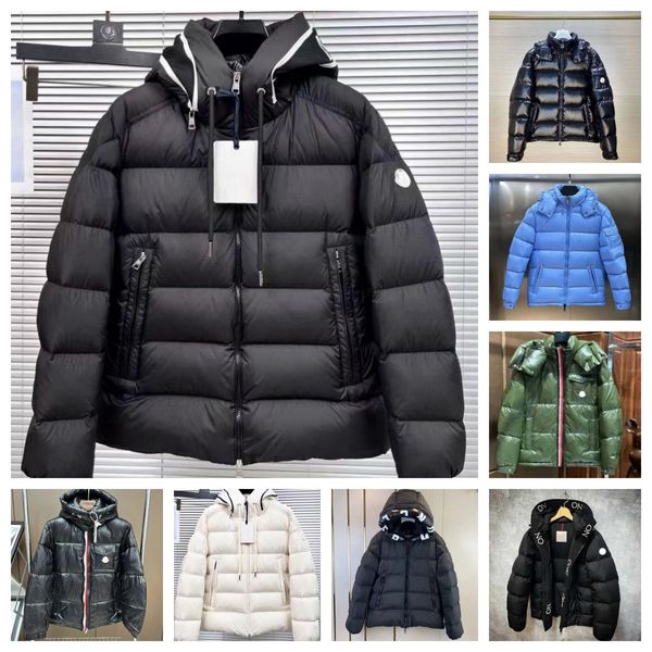 MONclair Parkas clásicas para hombre Chaquetas acolchadas de lujo TOP Diseñador de lujo Chaqueta de plumón Parka Hombre Charreteras Tendencia Chaquetas de algodón cálidas de invierno Abrigos para exteriores