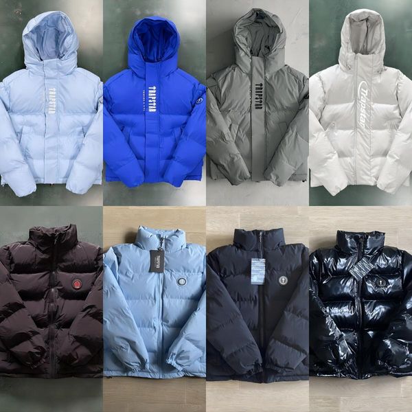 Veste homme Veste Trapstar hiver homme AW20 Irongate capuche matelassée doudoune chaude femme chapeau détachable Vintage manteaux de haute qualité veste lettre brodée az