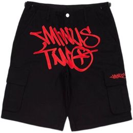 Minus Twee Zomer Mannen Shorts Y2K High Street Tide Casual Losse Gym Shorts Harajuku Hip Hop Streetwear Broek Mannen Kleding
