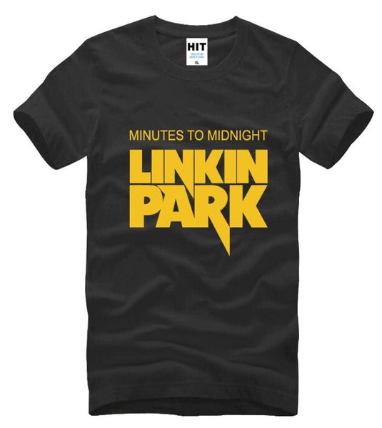 Minutos a medianoche Lincoln Linkin Park Rock hip hop Men039s camiseta para hombres 2017 algodón Casual Camisetas Masculina4619278