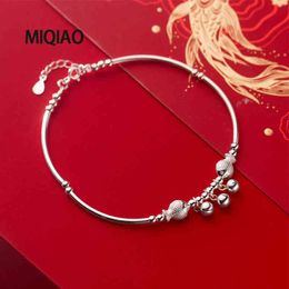 MIQIAO armband op de been vis anklet sieraden voor vrouwen cadeau 925 sterling zilveren gebogen pijp voet ketting vrouwelijke ornament marine