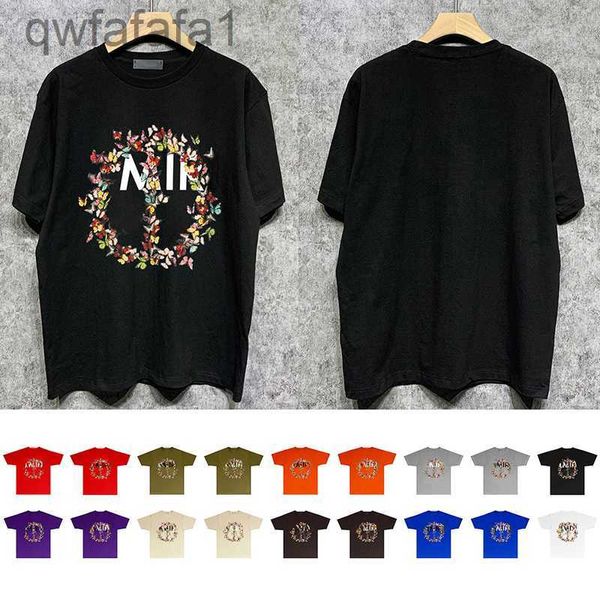 Mir Mens T-shirt Designer Vêtements Summer Femmes Tshirt Couleur Applique Couronne Impression Colonce Coton Coton Voltoule Hip Hop Voose