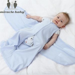 Miracle Baby 60cm 100% Katoen Slaapzak Zuigeling SleepSacks Born Swaddle Wrap Anti Tipi Quilt 0-6 Maanden 211023
