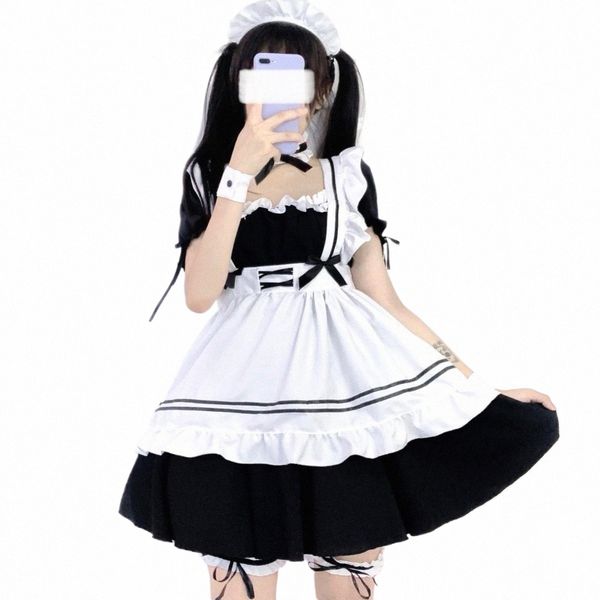 Miracle Nuannuan Voyages autour du monde Vin rouge Sweetheart Maid Costume Lolita Cute Maid Costume Cosplay Mobile Game l0TJ #