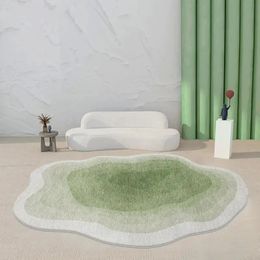 MiRcle Sweet Light tapis de luxe pour salon mignon dégradé irrégulier décor de chambre à coucher tapis de chevet antidérapant lavable grande surface 240401