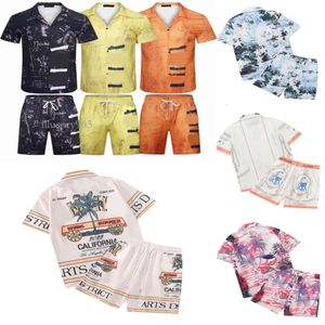 Miri 22ss Diseñador T Set Masao San Imprimir para hombre Casual y corto para mujer Camisa de seda suelta Camisetas de alta calidad Transporte gratuito Hombres Camiseta Tamaño M - 3XL Illusory963