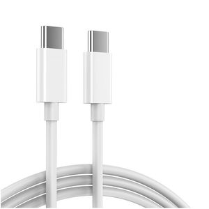 Nouveaux câbles de données de téléphone Câble USB USB-C vers Type C pour Xiaomi Android Samsung S22 S21 S20 Note 20 10 LG Google Charge rapide PD Câble de chargeur de charge rapide