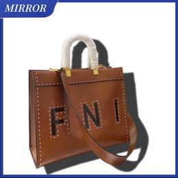 Mirror F Bolsa de compras Estilo de moda marrón Gran capacidad Viajes y comodidad de ocio