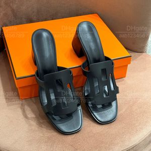 Mirror zapatos de lujo zapatos de diseñador clásico tacones altos zapatillas de cuero hechas a mano zapatos de mujer casuales de cuero/verano con paquete de caja original.