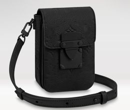 MIROIR nouveau sac à bandoulière pour hommes avec peau de vache Emed M81524 S-LOCK VERTICAL Mini sac à main