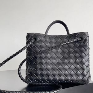 Qualité miroir Andiamo cuir véritable le fourre-tout sac à main pochette 10a sac de créateur femmes hommes week-end grande boutique tissée voyage pochette sacs à bandoulière