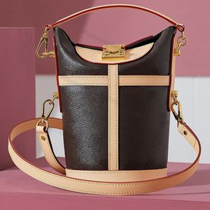 Sac de godet de qualité miroir sac crossbody sac dames canvas sac à main rond sac de luxe dames sac à bandoulières