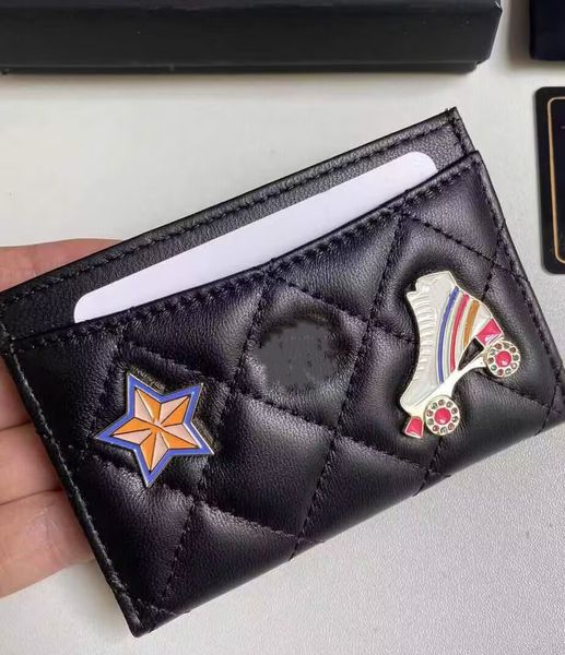 Miroir Quality Carte Holder Luxury Designer Credit Card Carte Coin Coin Purse Designer Wallet Bank Carte Package Mini portefeuilles Sac d'embrayage Style