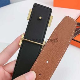 Mirror Quality Cintura Luxe Great Belt Men Ceinture Great Litchi Shelts Quiet Homme Design Belt Real Reversible