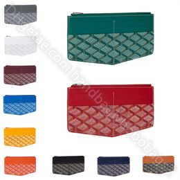 Porte-monnaie de qualité miroir Titulaires de cartes de créateurs Hommes Femmes Véritable Porte-passeport en cuir Pochette clé Multi-cartes Slots Titulaire de la carte de crédit Avec portefeuille de boîte en gros