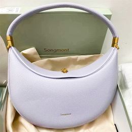 Sac de créateur de qualité miroir Half Moon Songmont Luna Sac pour femme en cuir épaule crossbody même sacs fourre-tout de luxe sac à main