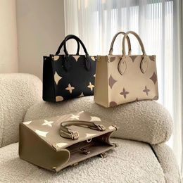 Handle Handle Brown Flower Designer le sac fourre-tout pour femme Fashion Leather Dhgate Clutch Office sur les sacs à bandoulière GO