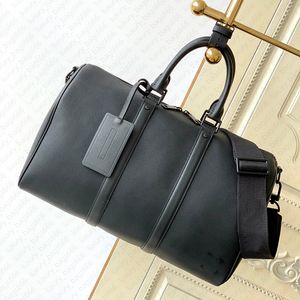 Sacs polochons de qualité miroir Sacs de créateurs Sacs de voyage en cuir véritable Sacs de sport de grande capacité Sacs à main fourre-tout noirs Sacs pour hommes Sac à bandoulière Sac de vacances Sacs à bandoulière