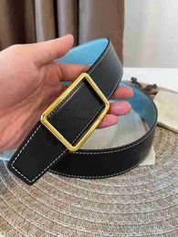 Mirror Quality Fashion Belts Designers for Men Women pour créer une courroie réversible classique noir brun or argent boucle décontractée.