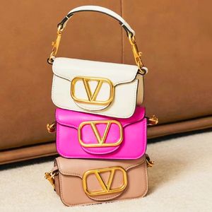 Spiegelkwaliteit loco envelope designer koppelingszak voor vrouw luxe handtas lederen canvas schouder gouden baguette tas heren mode crossbody reistas make -uptassen