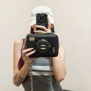 Spiegelkwaliteit luxe ontwerper Coco Camera Bag vrouw Crossbody tassen lambskinein mini munt portemonnee zakje cc ketting tas schoudertas avondtas koppeling