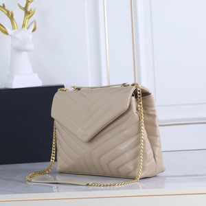 spiegelkwaliteit schooltas bakken ketting clutch tas echt leer klassiek luxe heren crossbody dames handtassen designer schoudertassen met hoge capaciteit