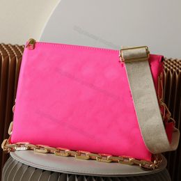 Sac à bandoulière de qualité miroir PM 3 en 1 Sac Coussinn Sac à chaîne Baguette en cuir gaufré Peau de mouton moelleuse Fashion Forward 26 x 20 x 12 cm avec boîte d'origine L265