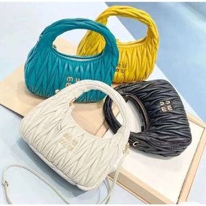 Spiegelkwaliteit Dames Designer Miui Avondtassen Wander Gematelasseerde Luxe Clutch Dame Handtassen Mode Okseltas Echt Leer Cross Body Heren Schoudertassen